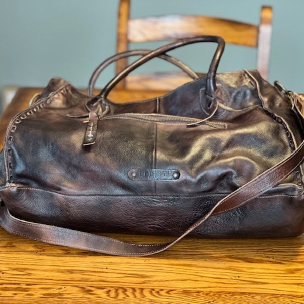 Bed|Stu Rockaway Leather Tote Bag, Teak brown (NWT)